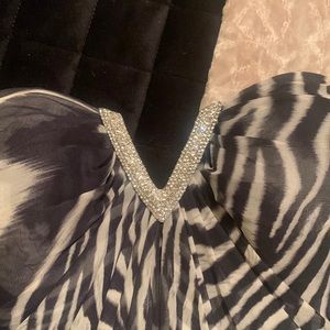 La Femme strapless short dress size 8